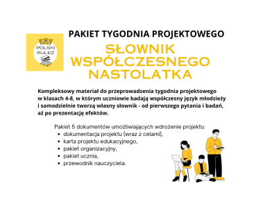 PAKIET TYGODNIA PROJEKTOWEGO - Słownik Współczesnego Nastolatka