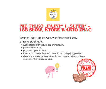 Nie tylko „fajny” i „super” – 188 słów, które warto znać